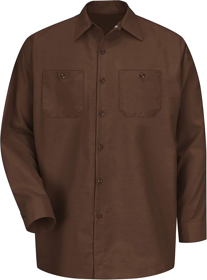Red Kap SP14 Mens Industrial Long Sleeve Work Shirt