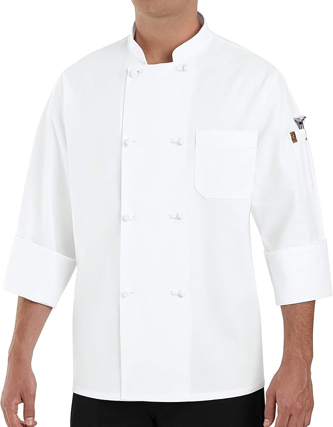 Chef Designs Men's Original Eight Knot Button Coat Chef Jacket