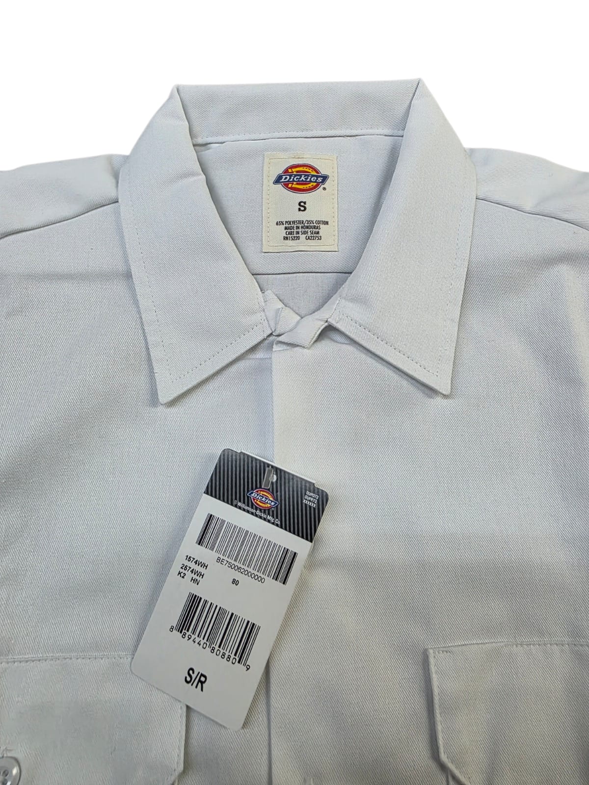 Dickies Men’s Short Sleeve Durable Twill Button Down Work Shirt