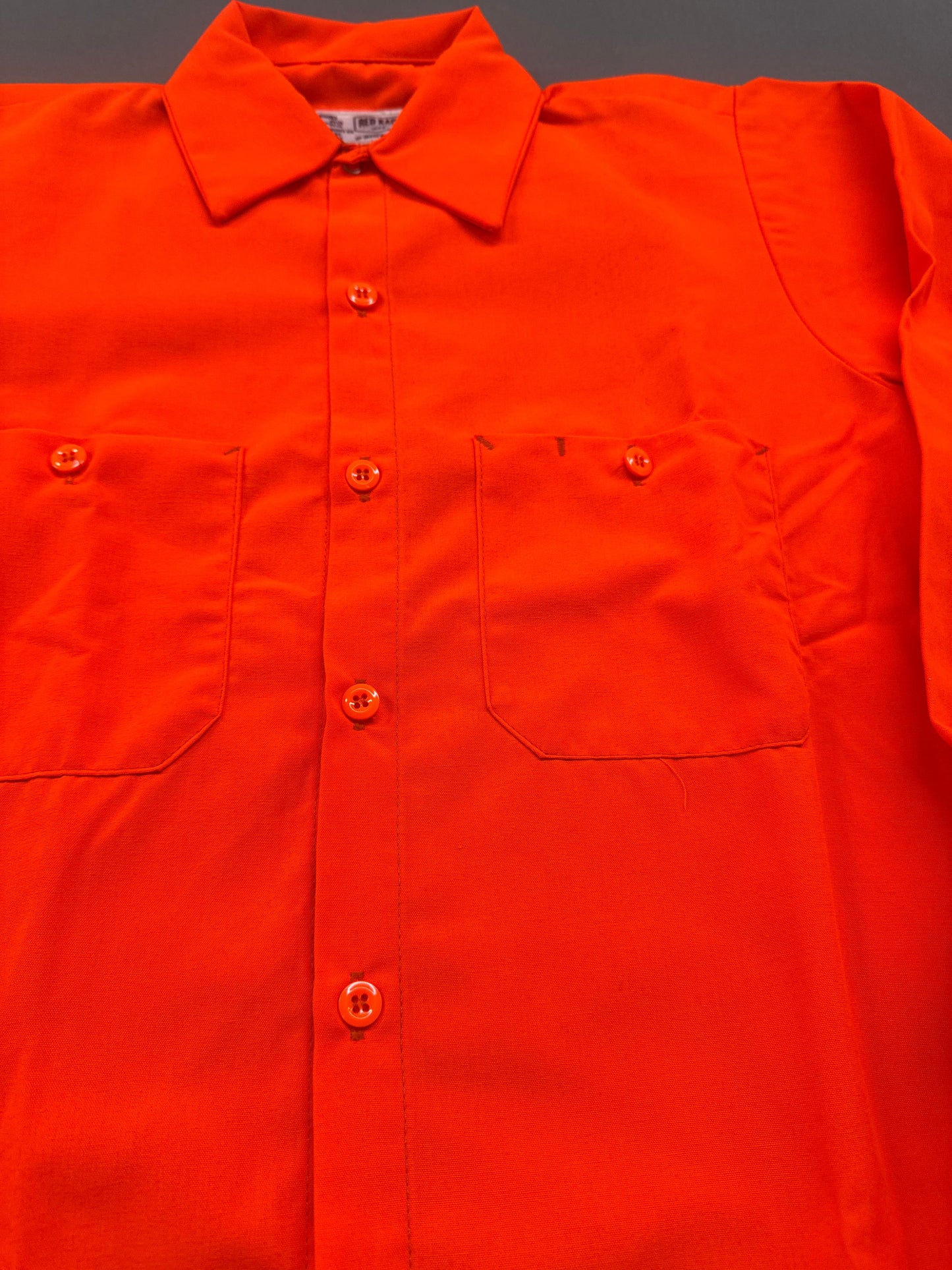 Red Kap Men's Long Sleeve Enhanced Visibility Ripstop Work Shirt. Class 2