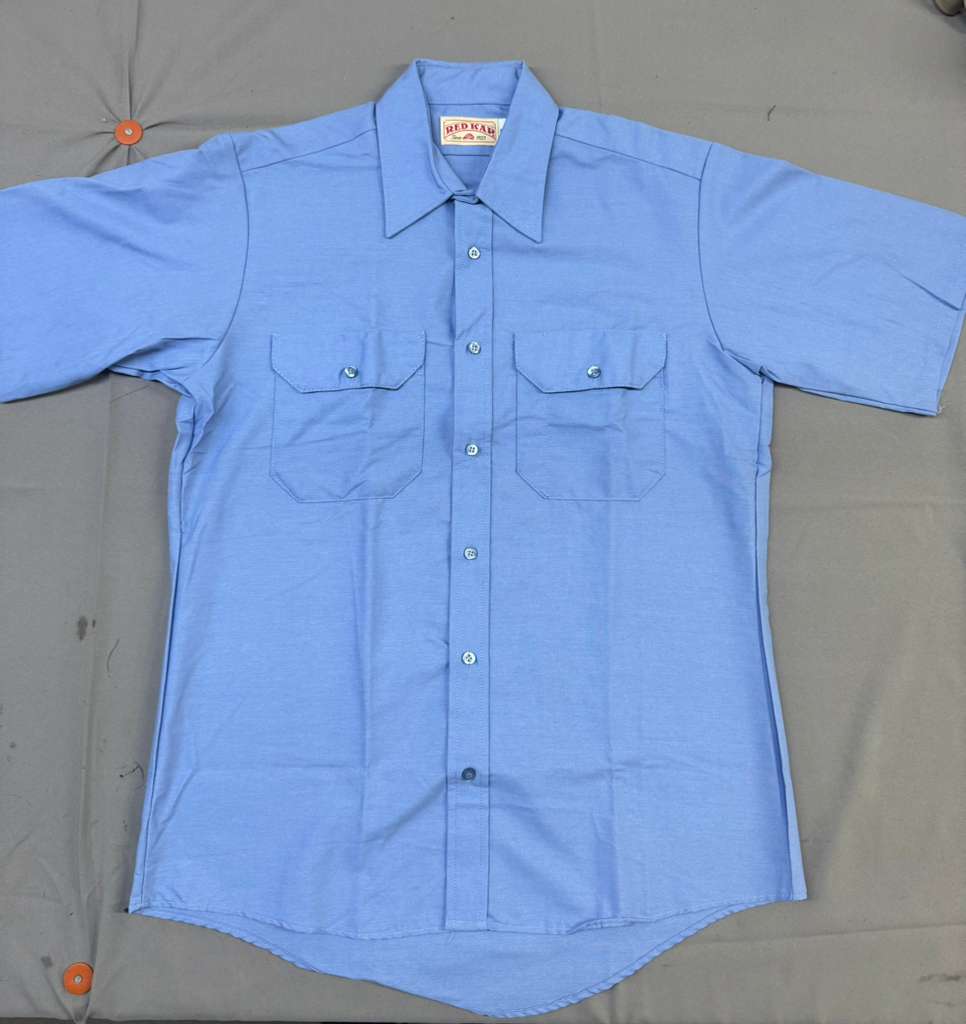 Red Kap SP60 Men's Solid Dress Uniform Shirt, Short Sleeve