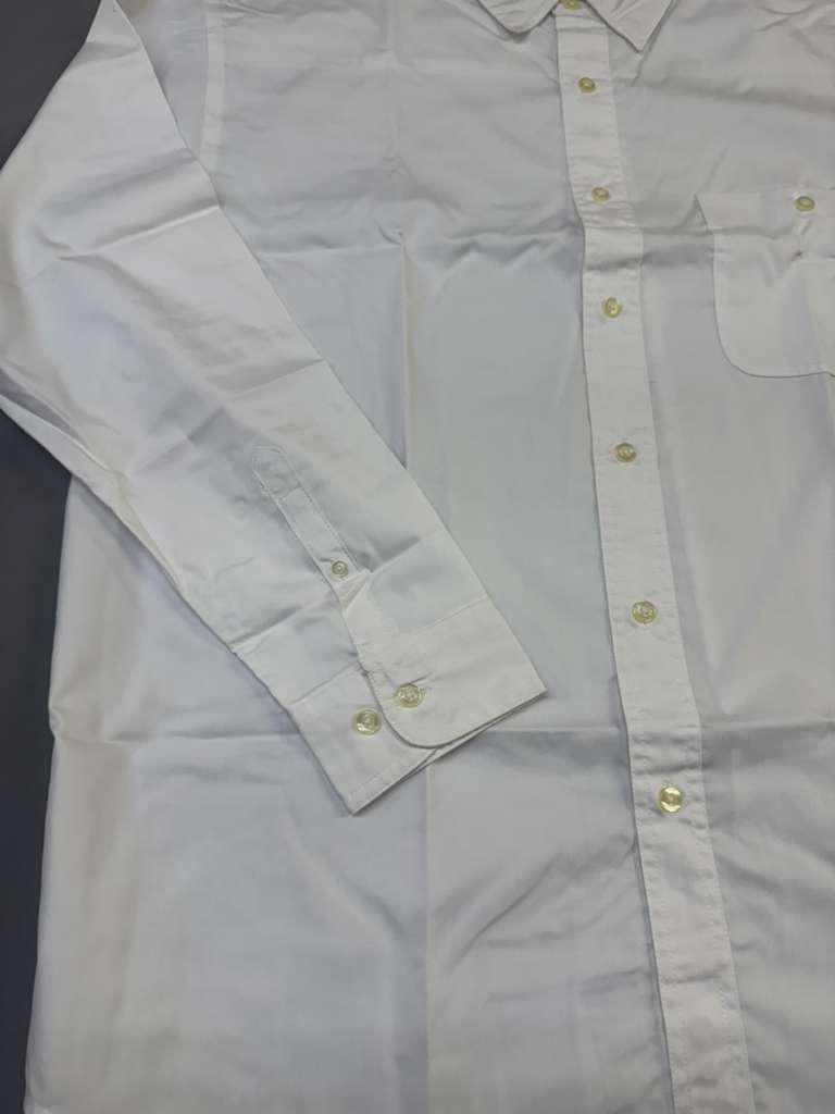 Lee Men's Performance Button Down Shirt, Long Sleeve with Left Pocket