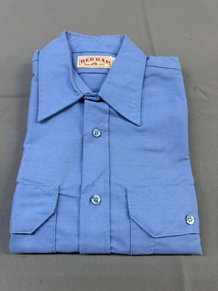 Red Kap SP60 Men's Solid Dress Uniform Shirt, Short Sleeve