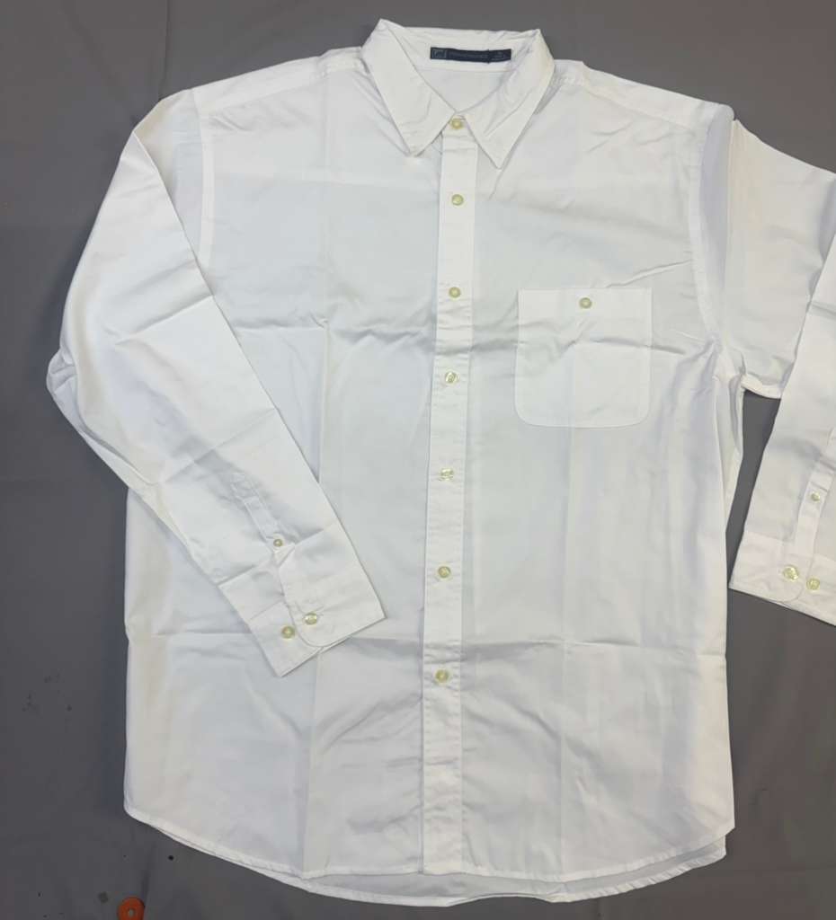 Lee Men's Performance Button Down Shirt, Long Sleeve with Left Pocket