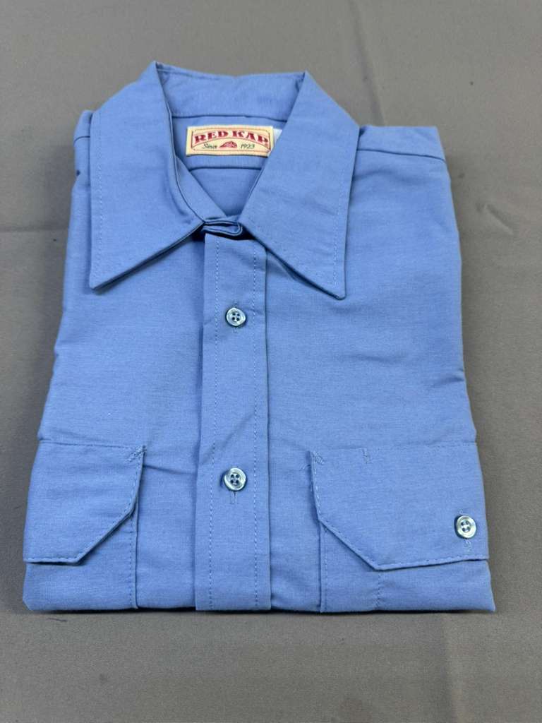Red Kap SP60 Men's Solid Dress Uniform Shirt, Short Sleeve