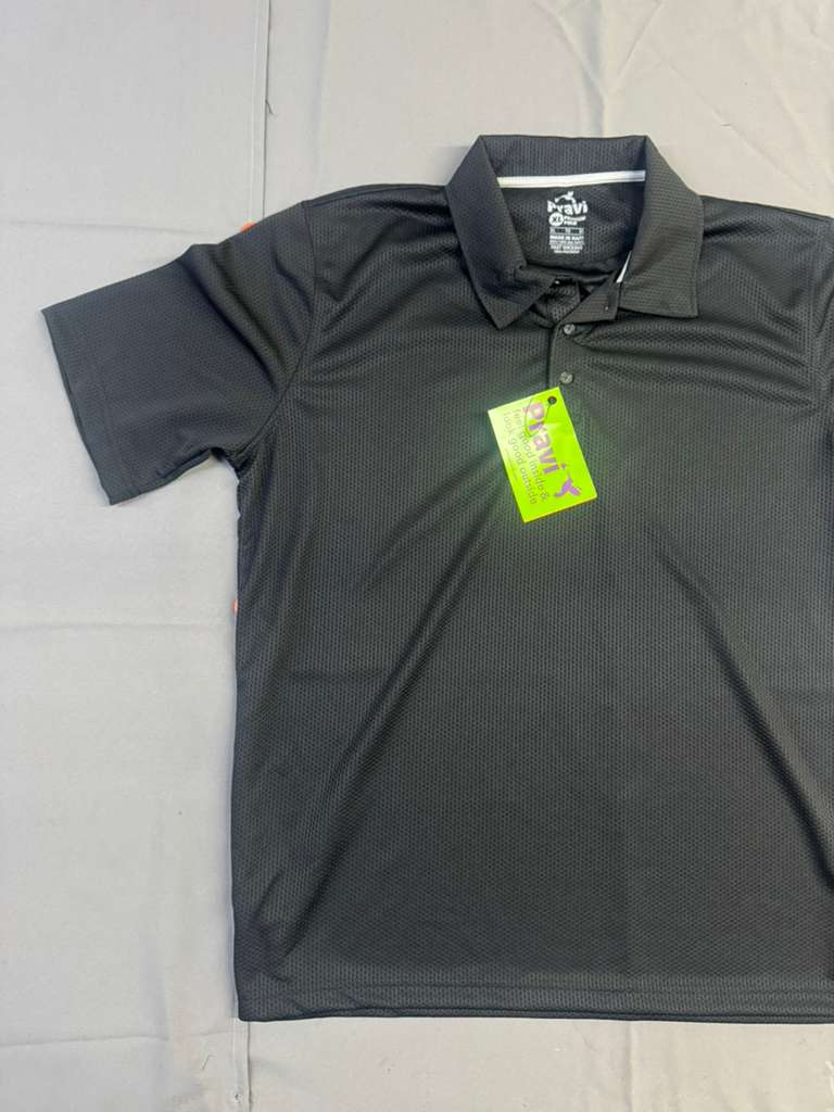 Pravi Men's Short Sleeve, Activewear Performance Polo Shirt, Waffle Weave