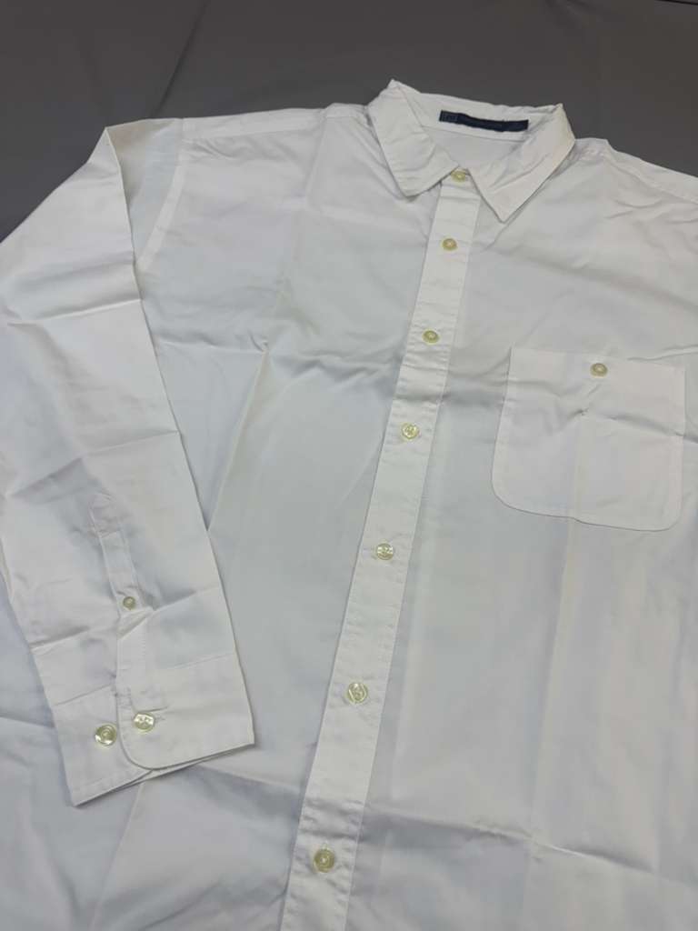 Lee Men's Performance Button Down Shirt, Long Sleeve with Left Pocket