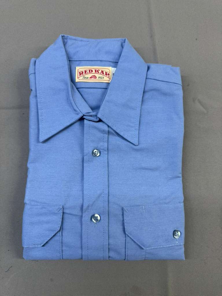 Red Kap SP60 Men's Solid Dress Uniform Shirt, Short Sleeve