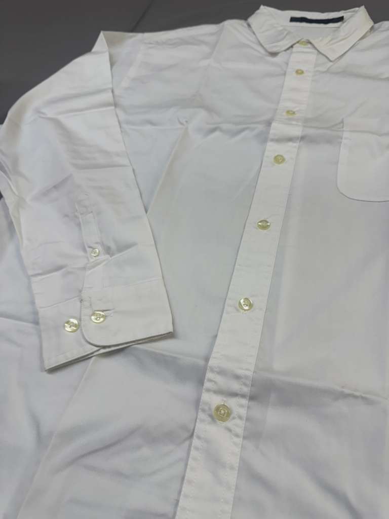 Lee Men's Performance Button Down Shirt, Long Sleeve with Left Pocket