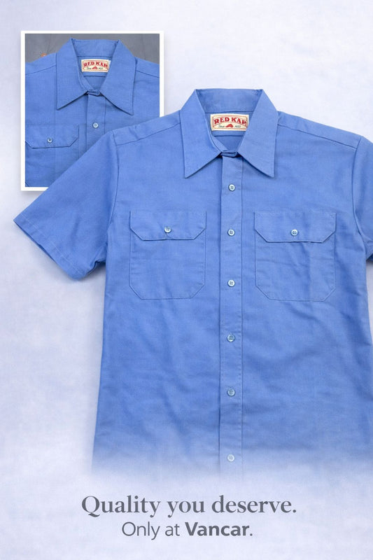 Red Kap SP60 Men's Solid Dress Uniform Shirt, Short Sleeve