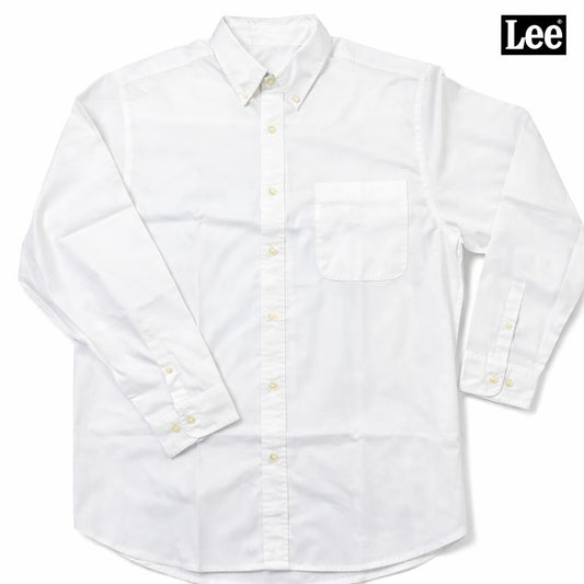 Lee Men's Performance Button Down Shirt, Long Sleeve with Left Pocket