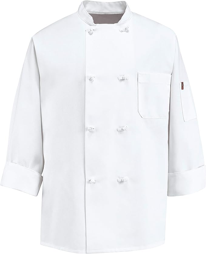 Chef Designs Men's Original Eight Knot Button Coat Chef Jacket