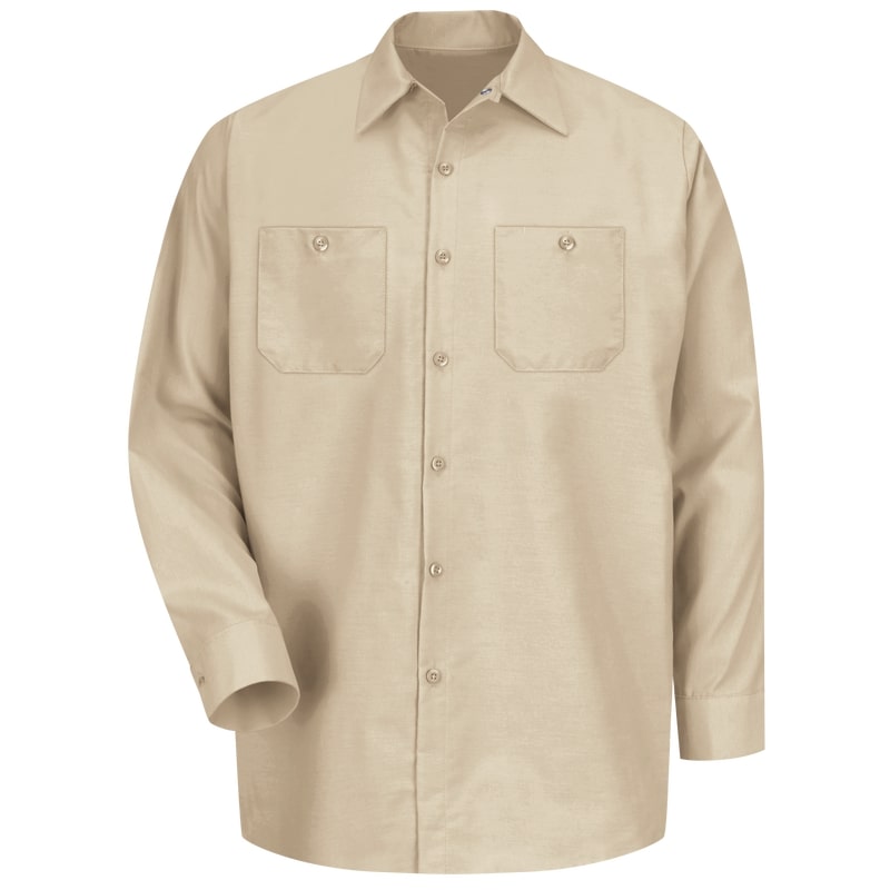 Red Kap SP14 Mens Industrial Long Sleeve Work Shirt