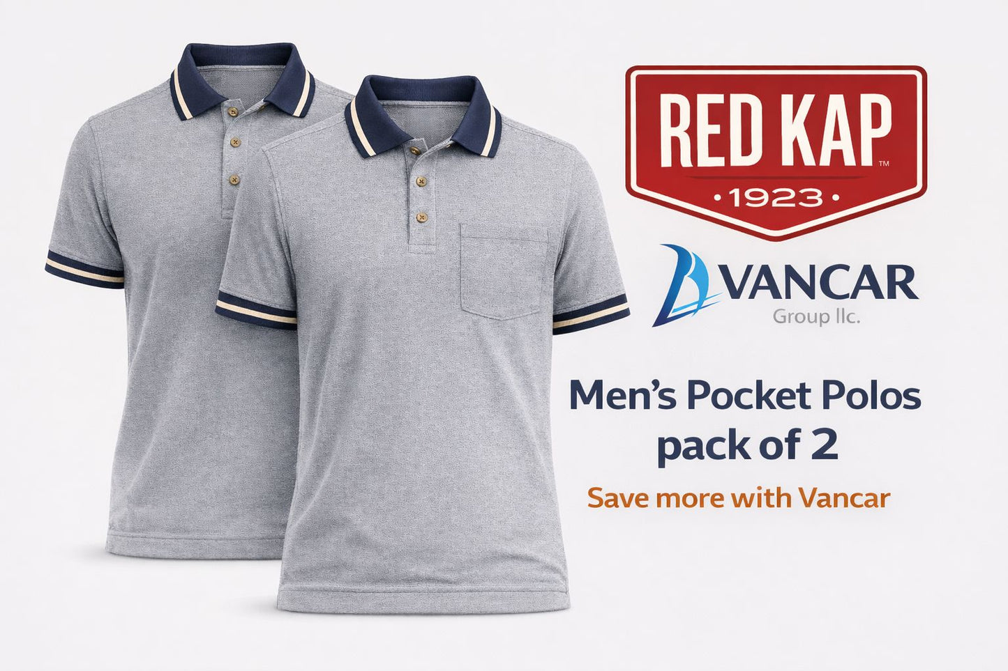 Red Kap Men's Active Performance Polo Shirt (Pack of 2)