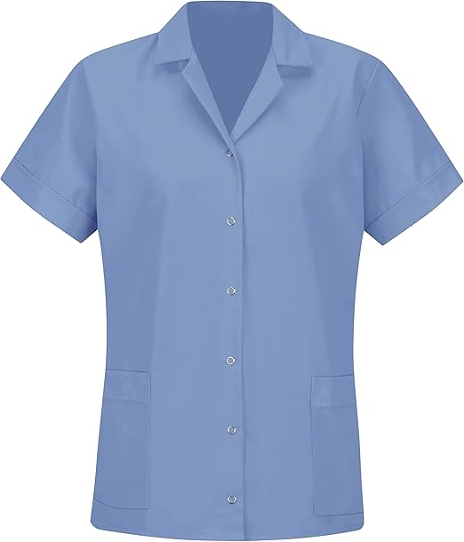 Red Kap Womens Gripper Front Short Sleeve Tunic