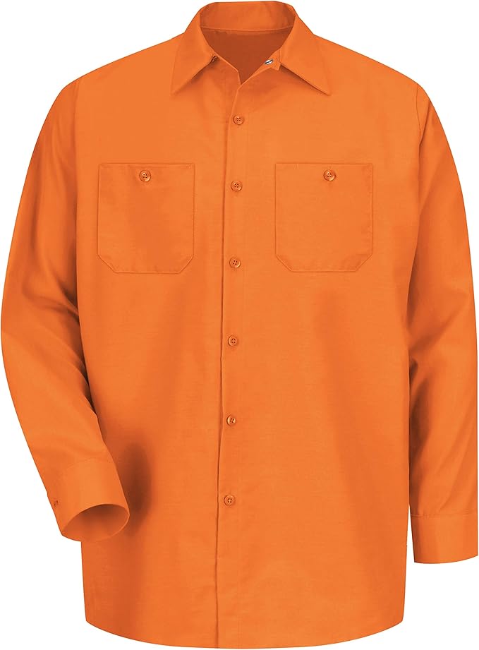 Red Kap SP14 Mens Industrial Long Sleeve Work Shirt
