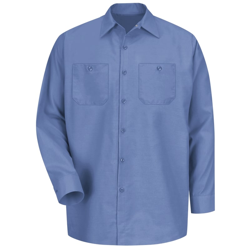 Red Kap SP14 Mens Industrial Long Sleeve Work Shirt