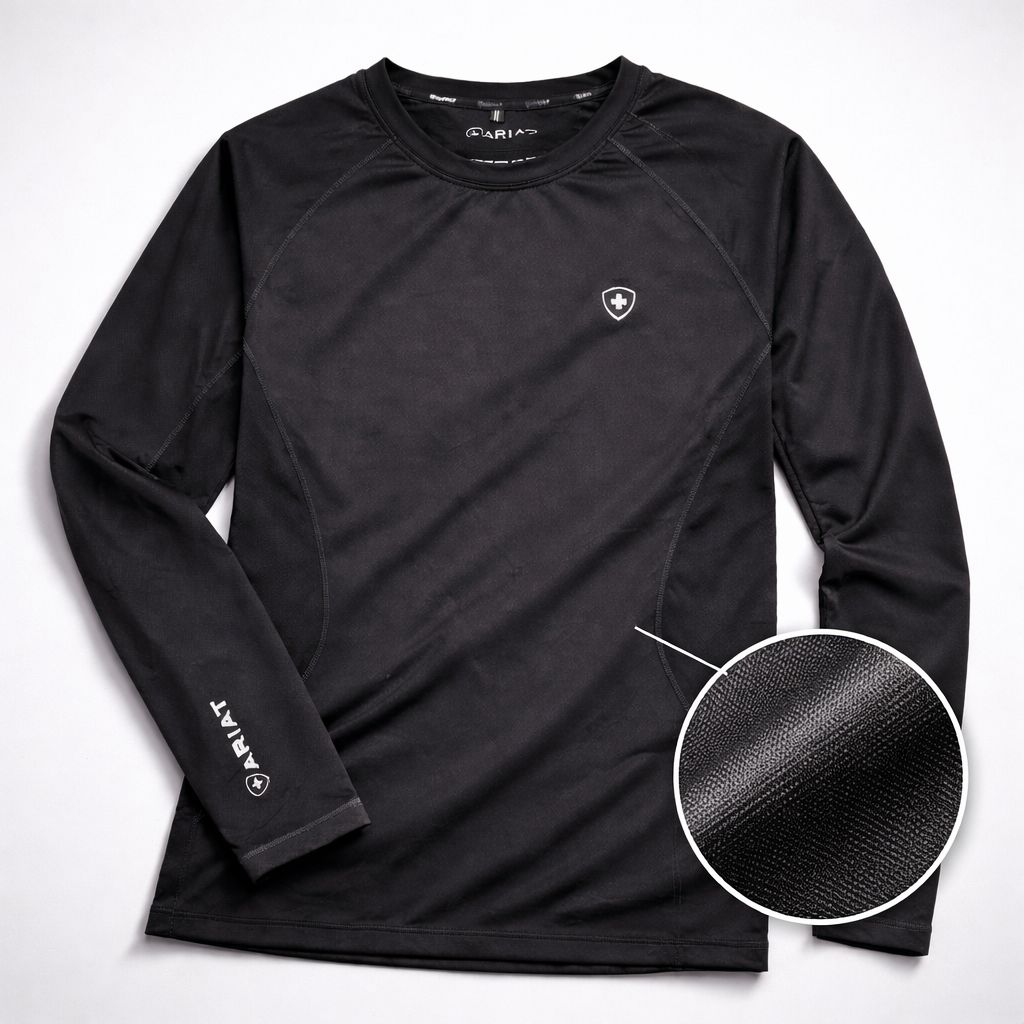 Ariat Men's Performance Long Sleeve Black T-Shirt