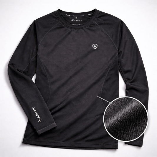 Ariat Men's Performance Long Sleeve Black T-Shirt