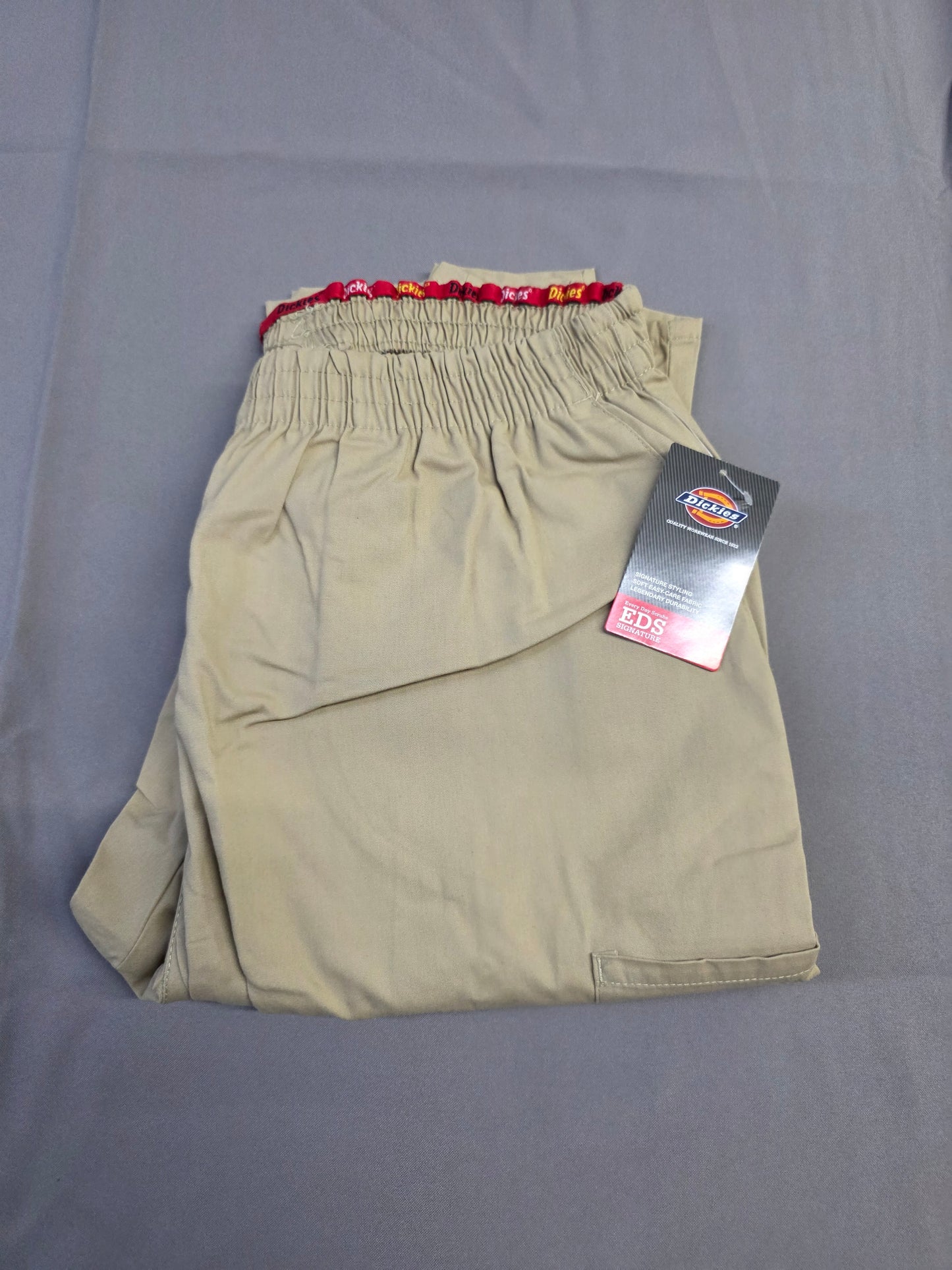 Dickies EDS Signature Scrubs for Women, Elastic Waist Pull-On Cargo Pant
