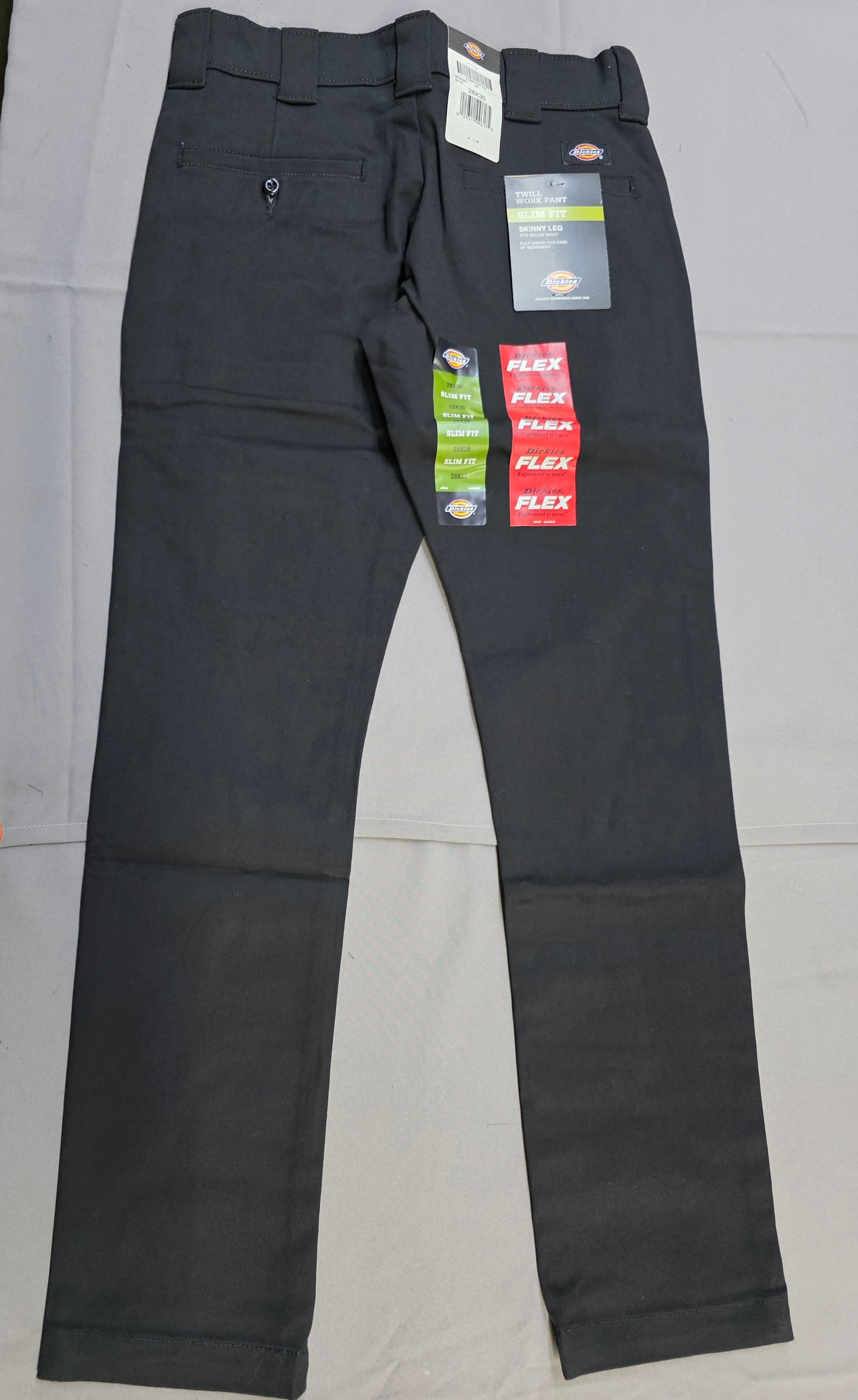 Dickies Men's Slim Skinny Fit Twill Work Pant