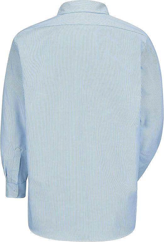 Red Kap Mens RK Industrial Stripe Long Sleeve Work Shirt