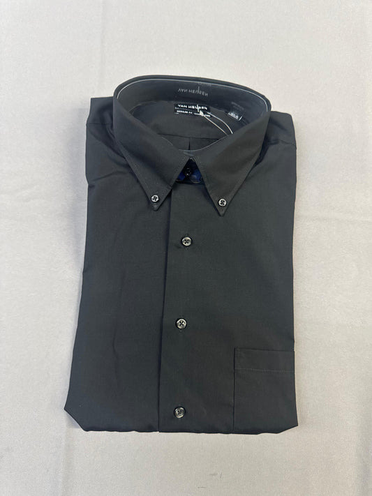 V0113 Van Heusen Men's Long-Sleeve Silky Poplin Shirt