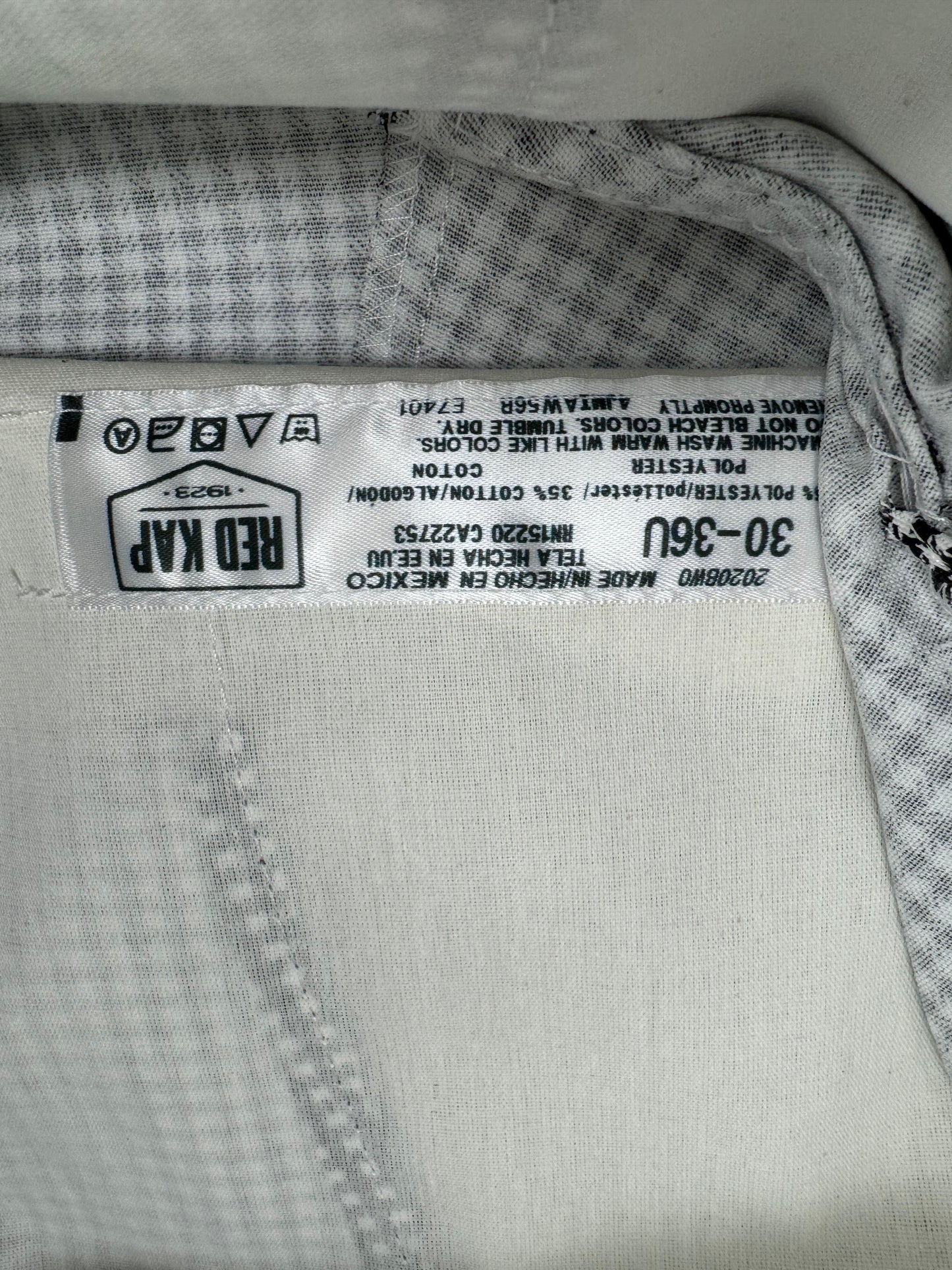 Red Kap Men's Checked Cook Pant