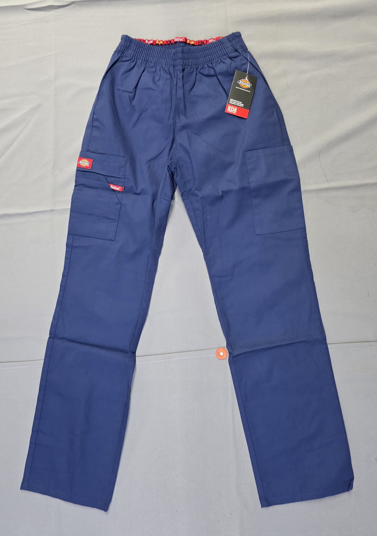 Dickies EDS Signature Scrubs for Women, Elastic Waist Pull-On Cargo Pant