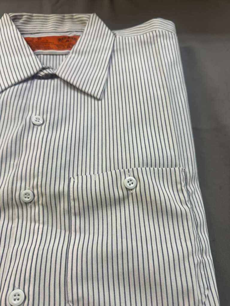Red Kap Men's Vintage Performance Tech 2 Piece Lined Collar, Short-Sleeve Shirt