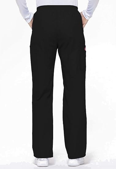 Dickies EDS Signature Scrubs for Women, Elastic Waist Pull-On Cargo Pant