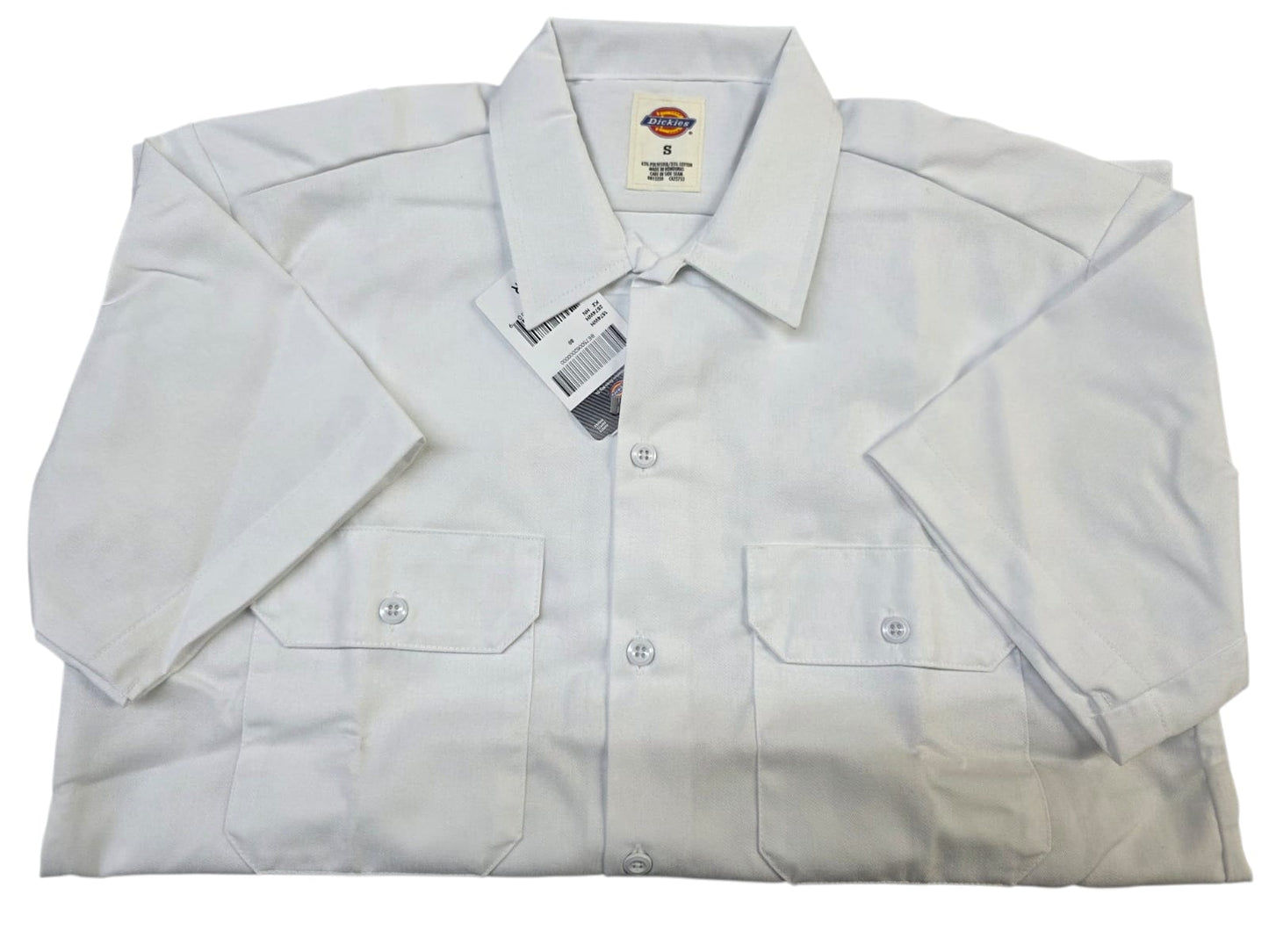 Dickies Men’s Short Sleeve Durable Twill Button Down Work Shirt