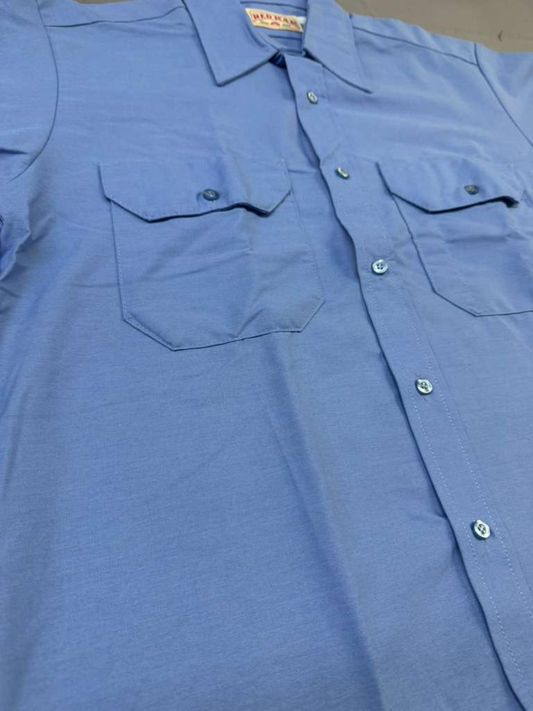 Red Kap SP60 Men's Solid Dress Uniform Shirt, Short Sleeve