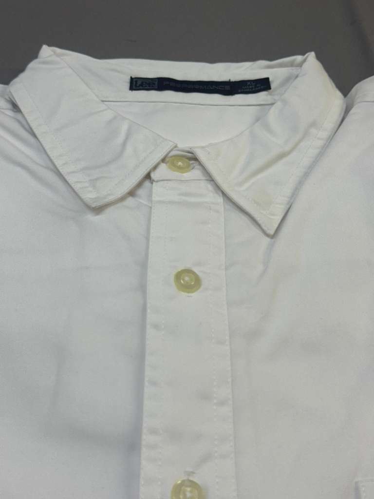 Lee Men's Performance Button Down Shirt, Long Sleeve with Left Pocket