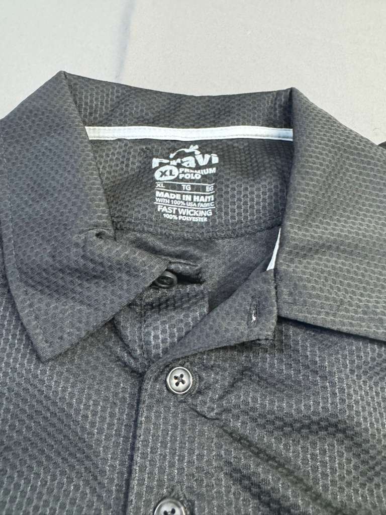 Pravi Men's Short Sleeve, Activewear Performance Polo Shirt, Waffle Weave