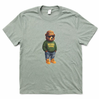 BEARS GANG Unisex Collection 100% Organic Soft Cotton Graphic Tee