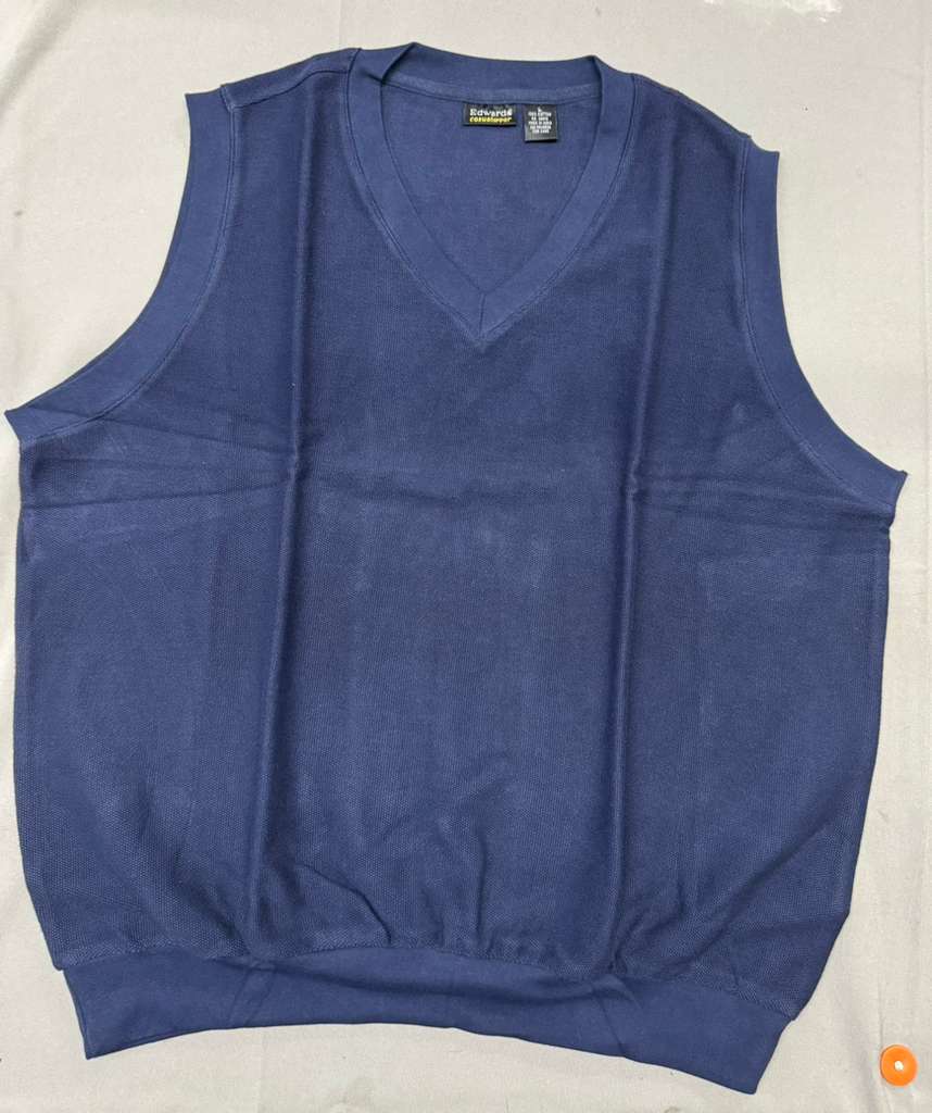 Edwards Casualwear Men's V-Neck, Sleeveless Sweater Vest (Pack of 2)