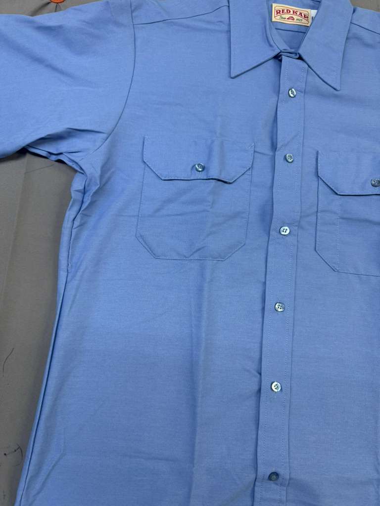 Red Kap SP60 Men's Solid Dress Uniform Shirt, Short Sleeve