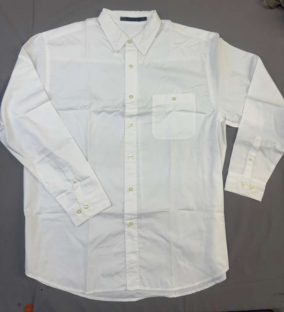 Lee Men's Performance Button Down Shirt, Long Sleeve with Left Pocket
