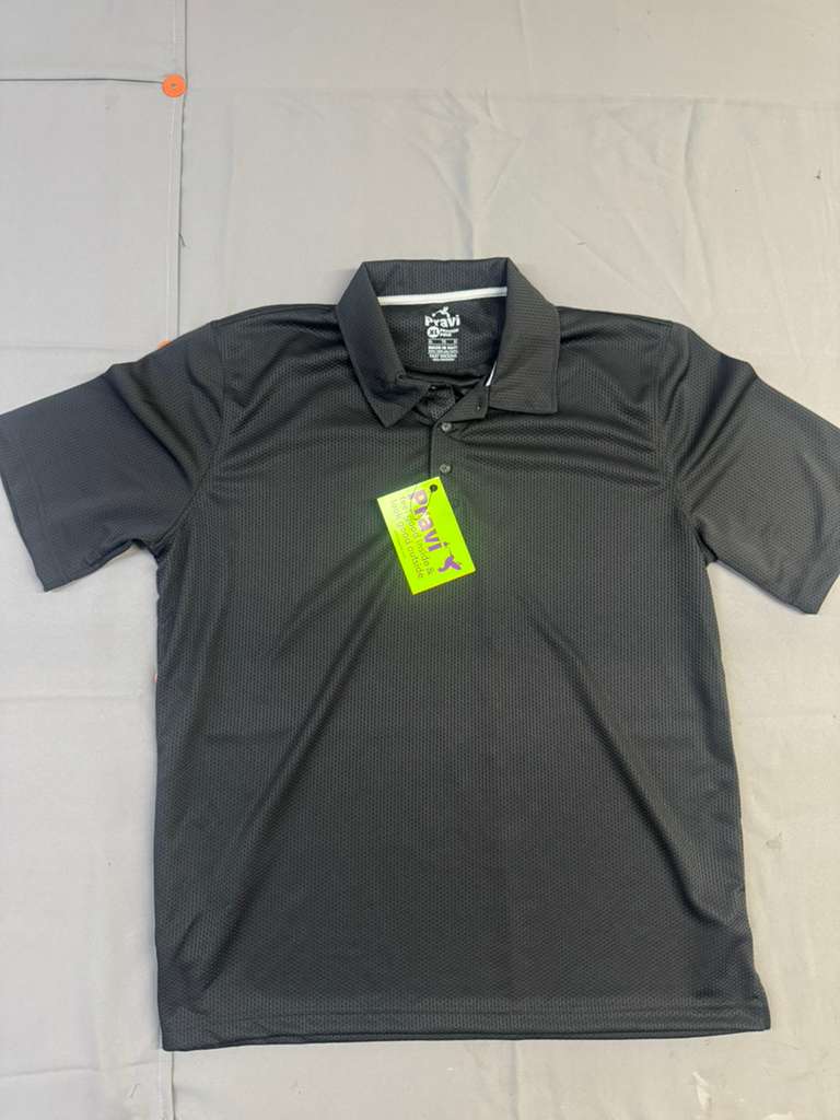 Pravi Men's Short Sleeve, Activewear Performance Polo Shirt, Waffle Weave
