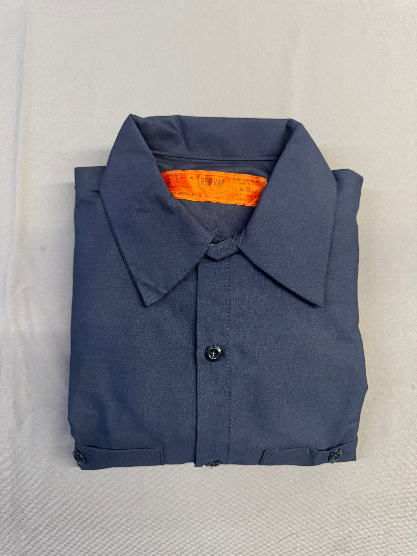 Red Kap Men's Enhanced Visibility Industrial Long Sleeve Work Shirt, Navy