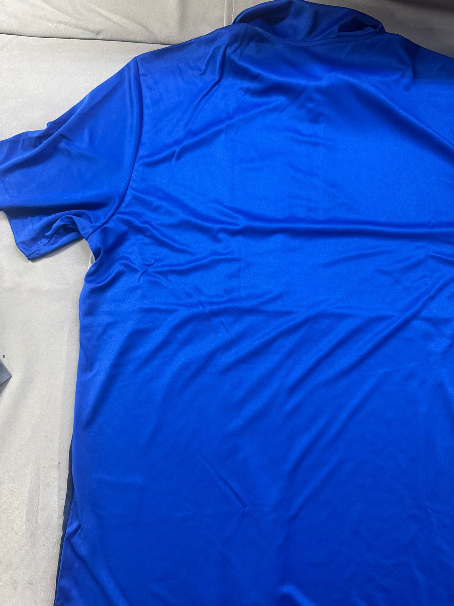adidas Men's Merch Block Sport Shirt (A236) Royal/Grey