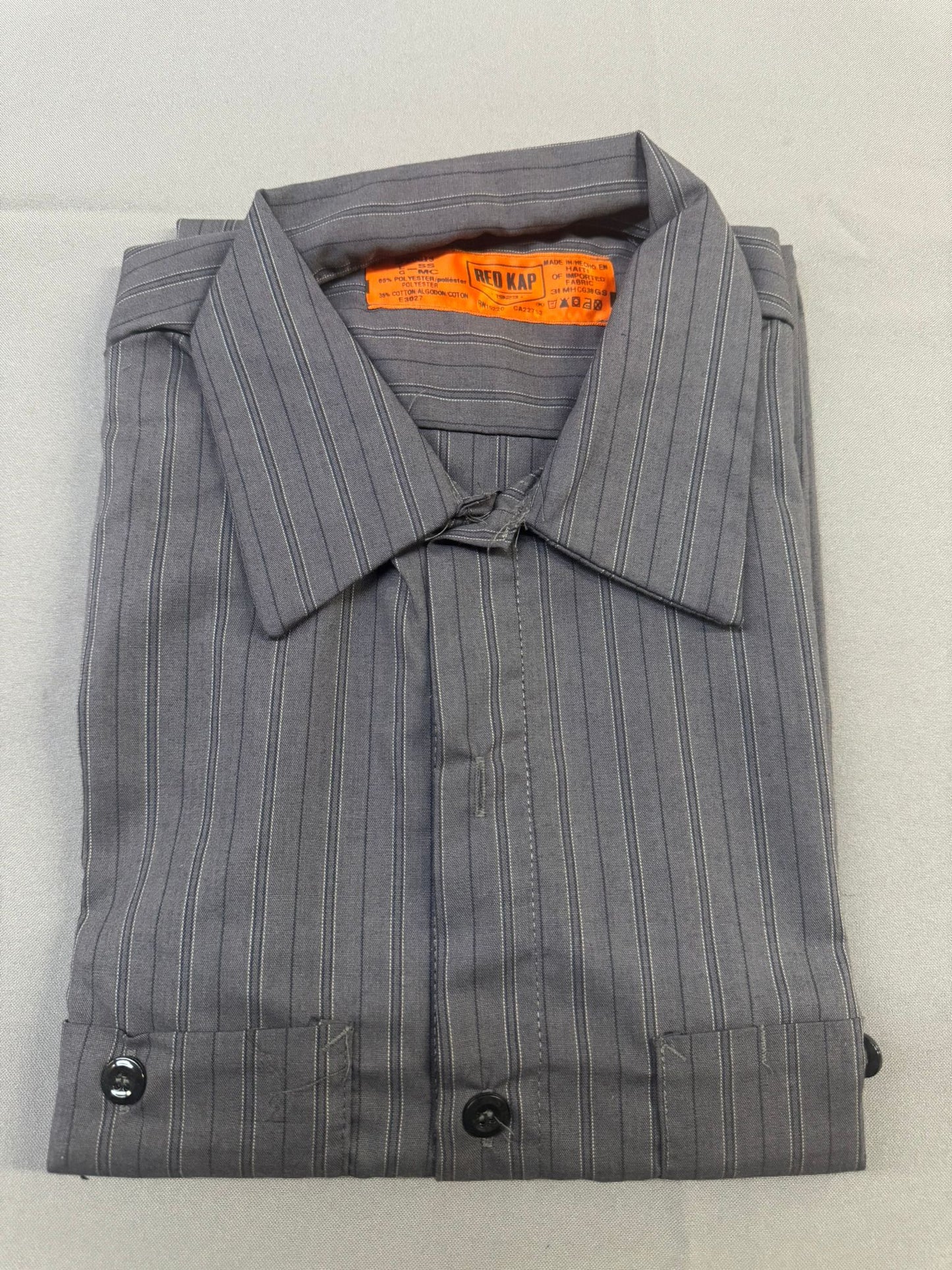Red Kap Mens Performance Tech 2 Piece Lined Collar, Short-Sleeve Shirt