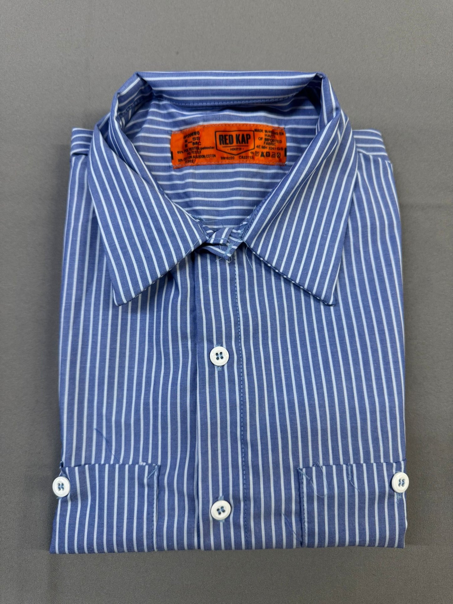Red Kap Mens Performance Tech 2 Piece Lined Collar, Short-Sleeve Shirt