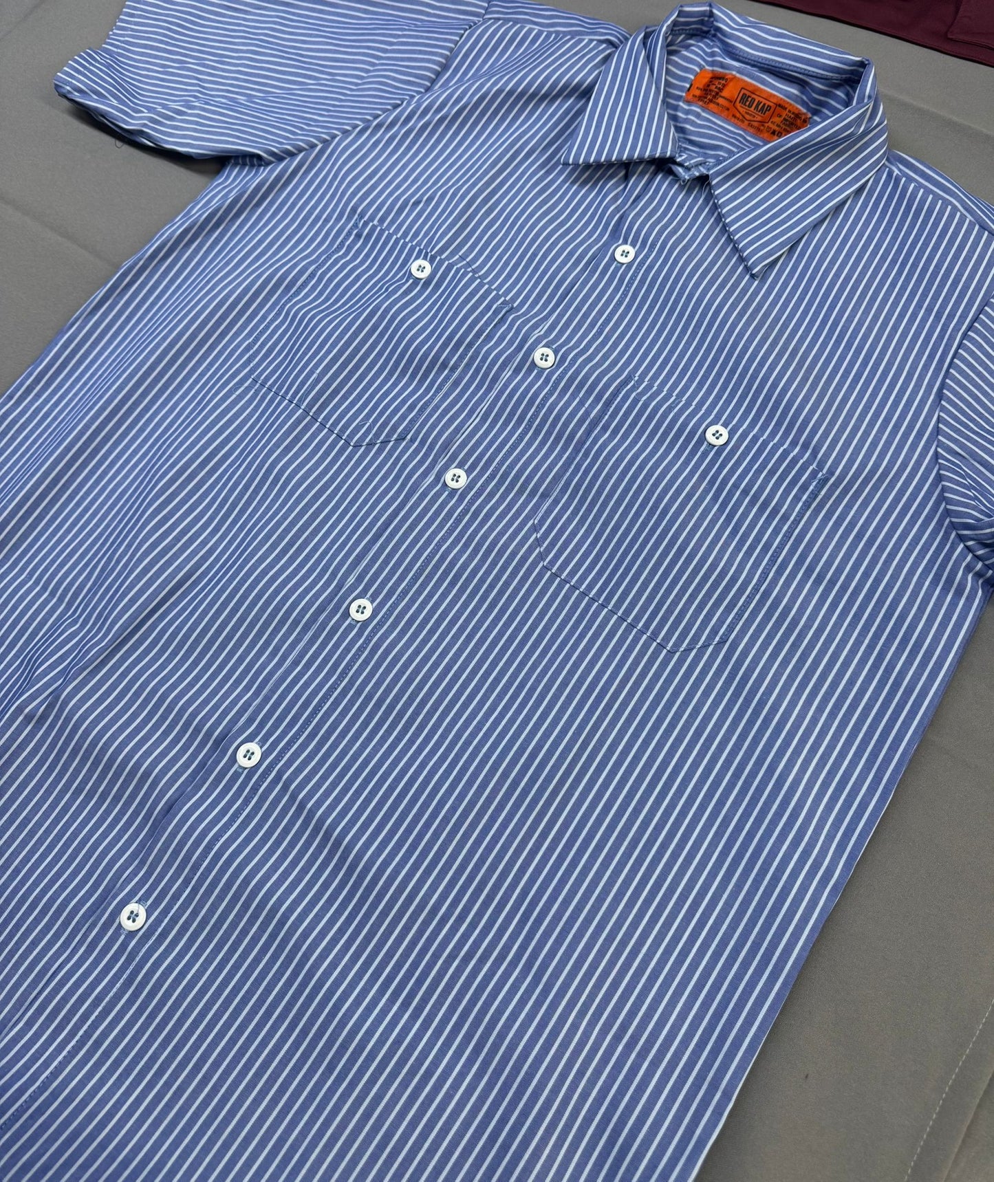 Red Kap Mens Performance Tech 2 Piece Lined Collar, Short-Sleeve Shirt